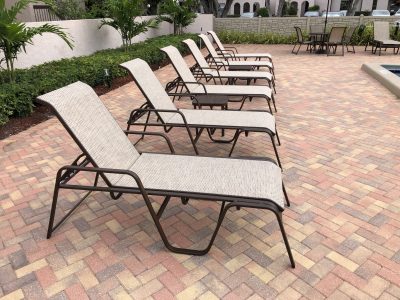 Bali 151.SL - Sled Base Chaise Lounge w/ Arms - Image 2