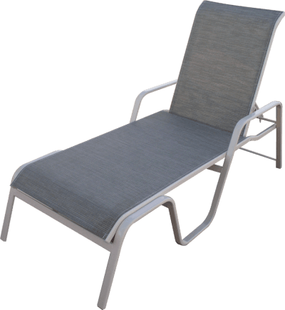 Bali 151.SL - Sled Base Chaise Lounge w/ Arms