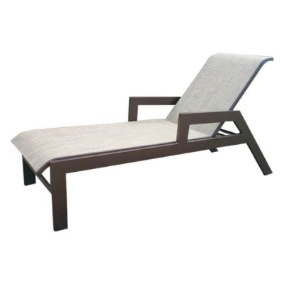 Alpha 150.A.SL - Armed Chaise Lounge