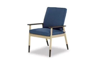 Welles Cushion Cafe Dining Chair w/ Welting