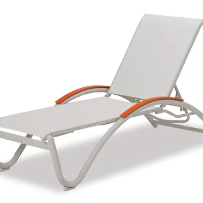 Helios Contract Sling Four-Position Lay-flat Stacking Chaise
