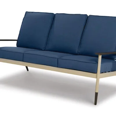 Welles Cushion Three-Seat Sofa w/ Welting