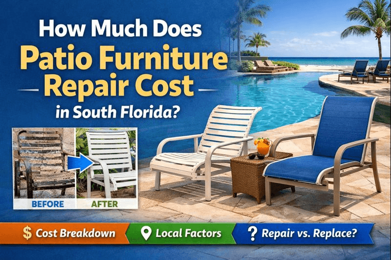 patio furniture repair cost in South Florida