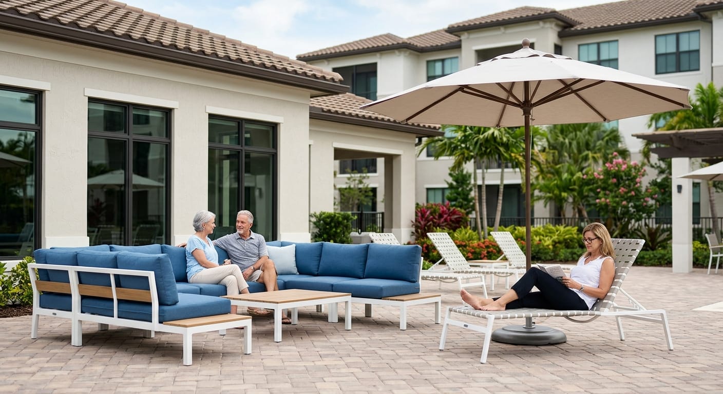 HOA Outdoor Furniture: 7 Ultimate Styles for Pompano Beach 4 Durable HOA Outdoor Furniture Materials for Pompano HOAs