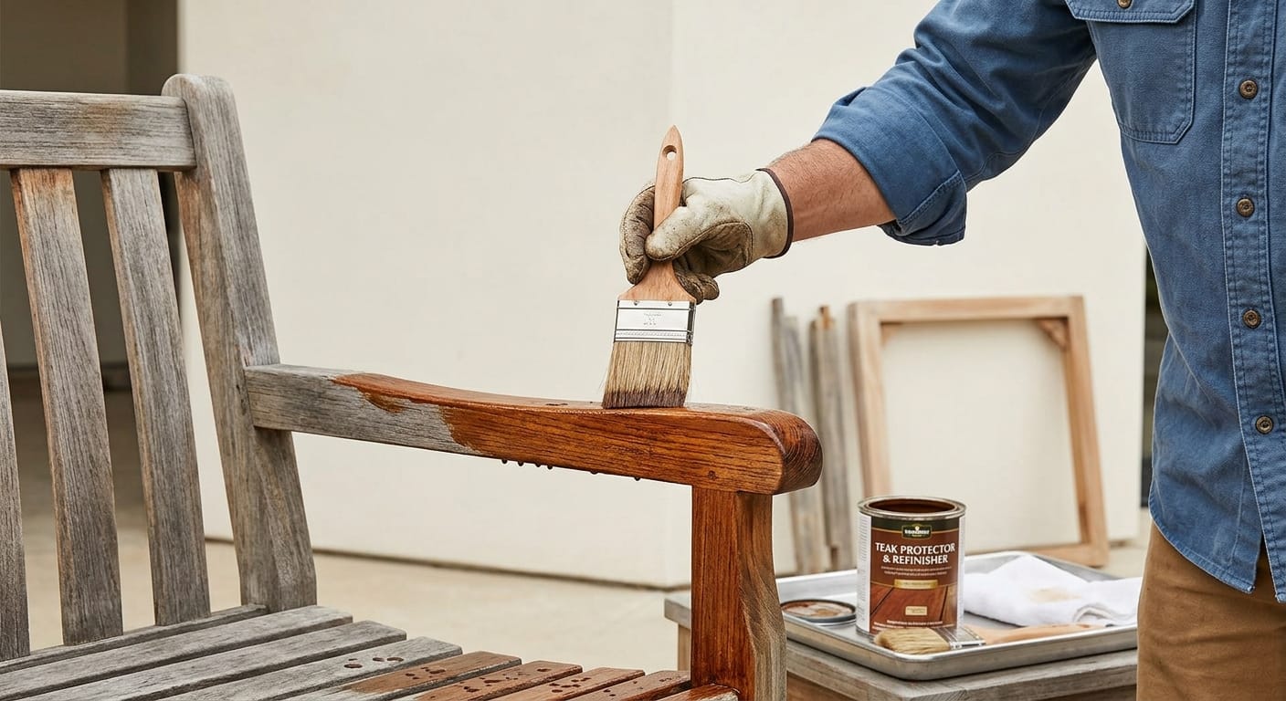 Outdoor Furniture Refinishing process