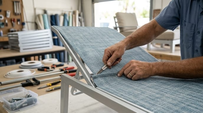 Patio Chair Reslinging