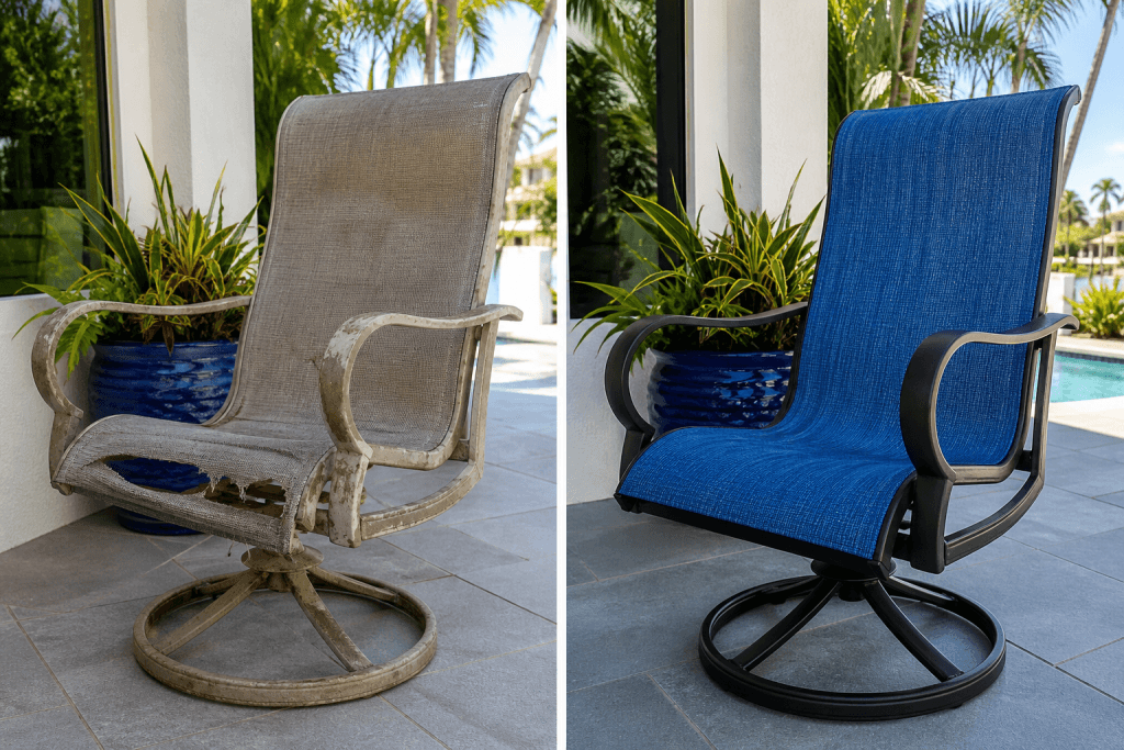 kasv patio chair reslinging before after 1 1779945152164