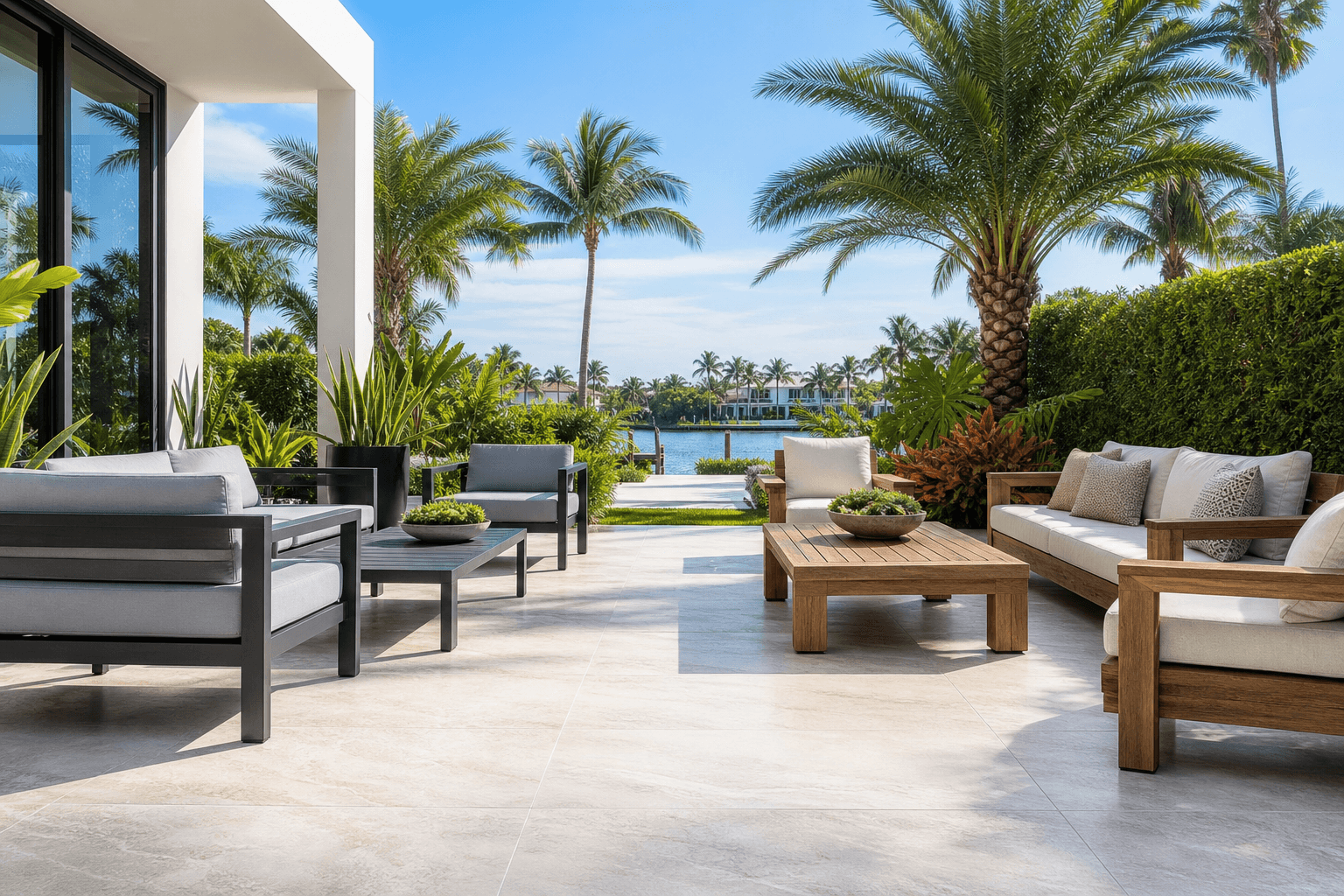 Aluminum vs Eco-Wood Furniture on a South Florida patio