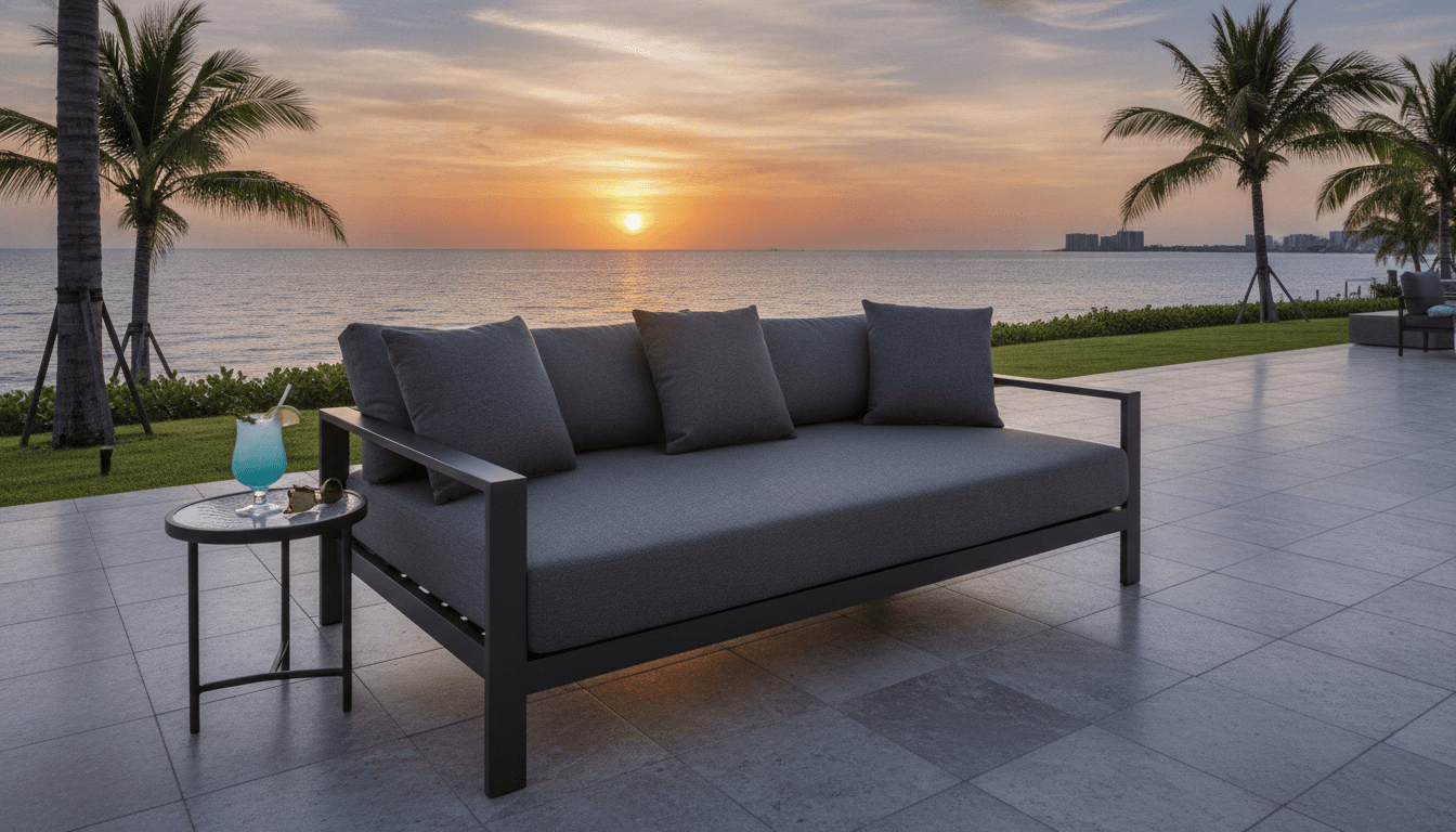 Durable Outdoor Daybed Designs with weather-resistant materials