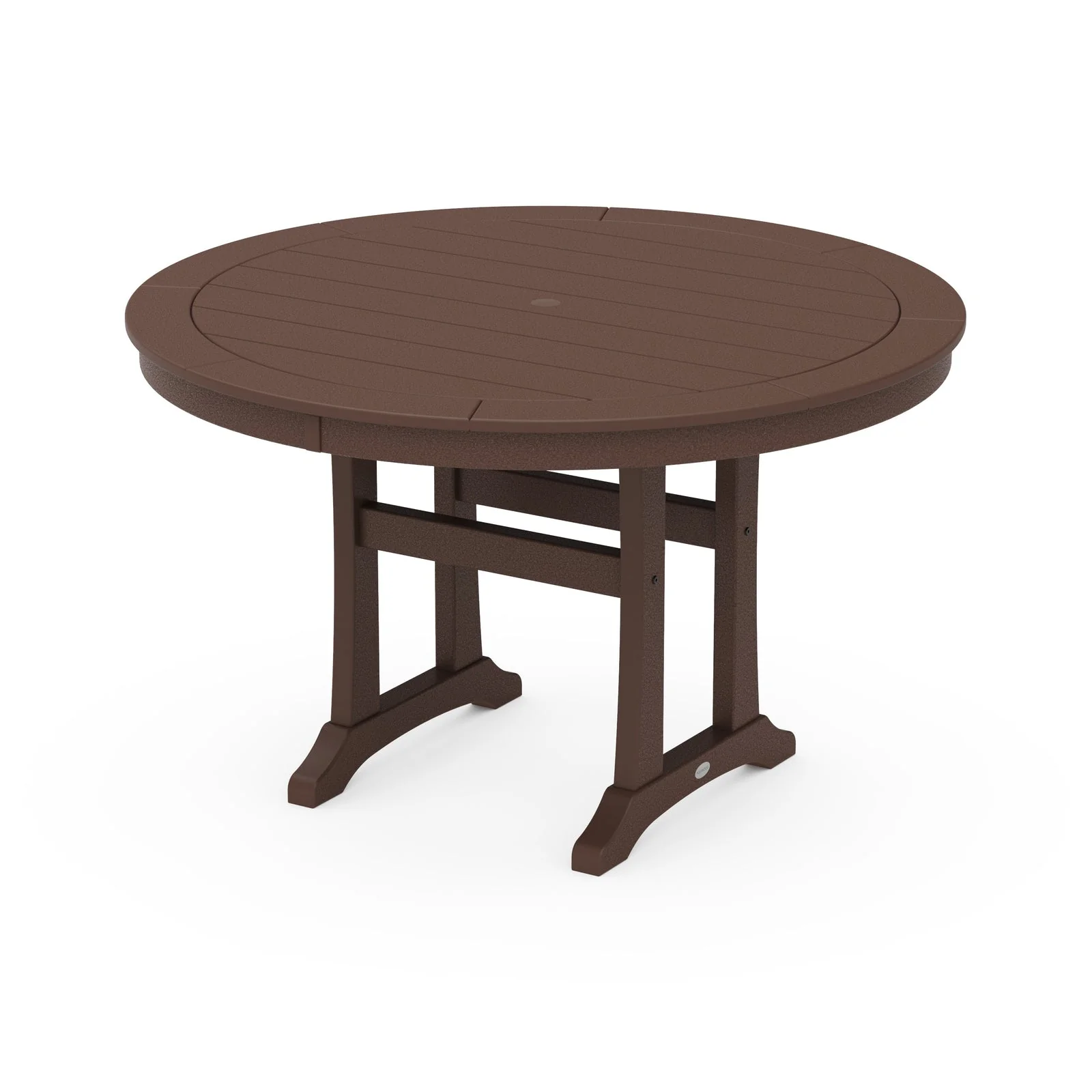 Nautical Trestle 48" Round Dining Table 8 Nautical Trestle 48" Round Dining Table - Image 6