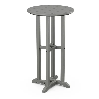 24" Round Farmhouse Bar Bistro Table