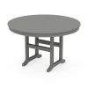 48" Round Farmhouse Dining Table 24 Slate Grey 21
