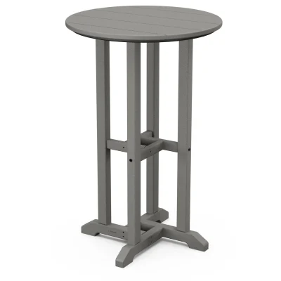 24" Round Farmhouse Counter Bistro Table