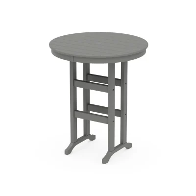 36" Round Farmhouse Bar Table