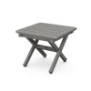 Square 18" Folding Side Table 3 Slate Grey 59