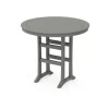 Nautical Trestle 48" Round Bar Table 18 Slate Grey 61