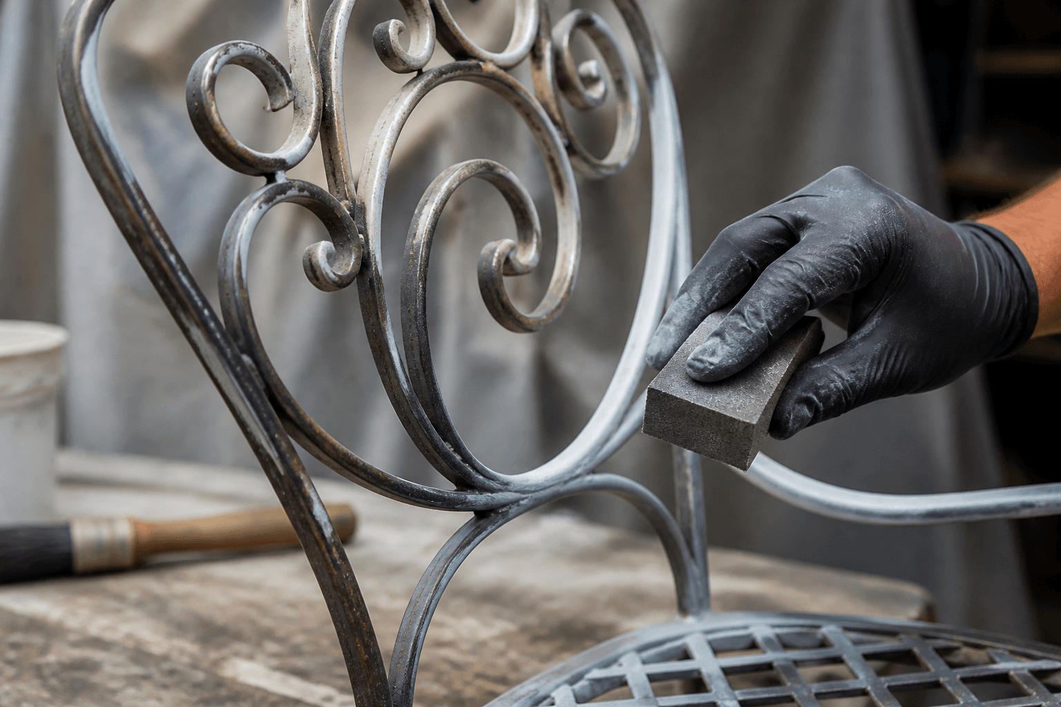 Metal Patio Furniture Refinishing