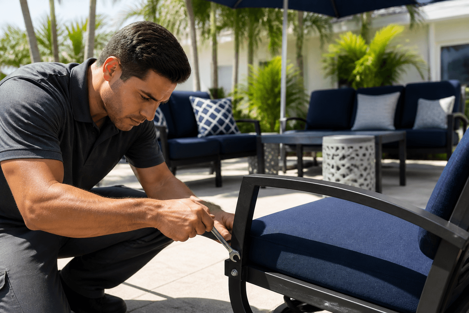 DIY Patio Furniture Hardware Repair in South Florida
