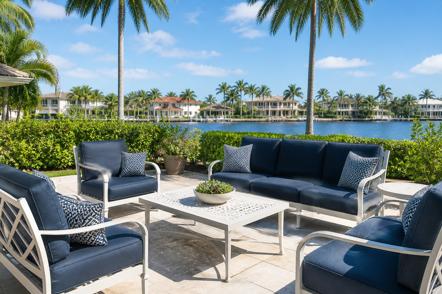HOA Outdoor Living Design: 5 Stunning Blueprint Ideas 4 Durable and customized HOA Outdoor Living Design furniture crafted for South Florida by Beach & Patio Outdoor Living.