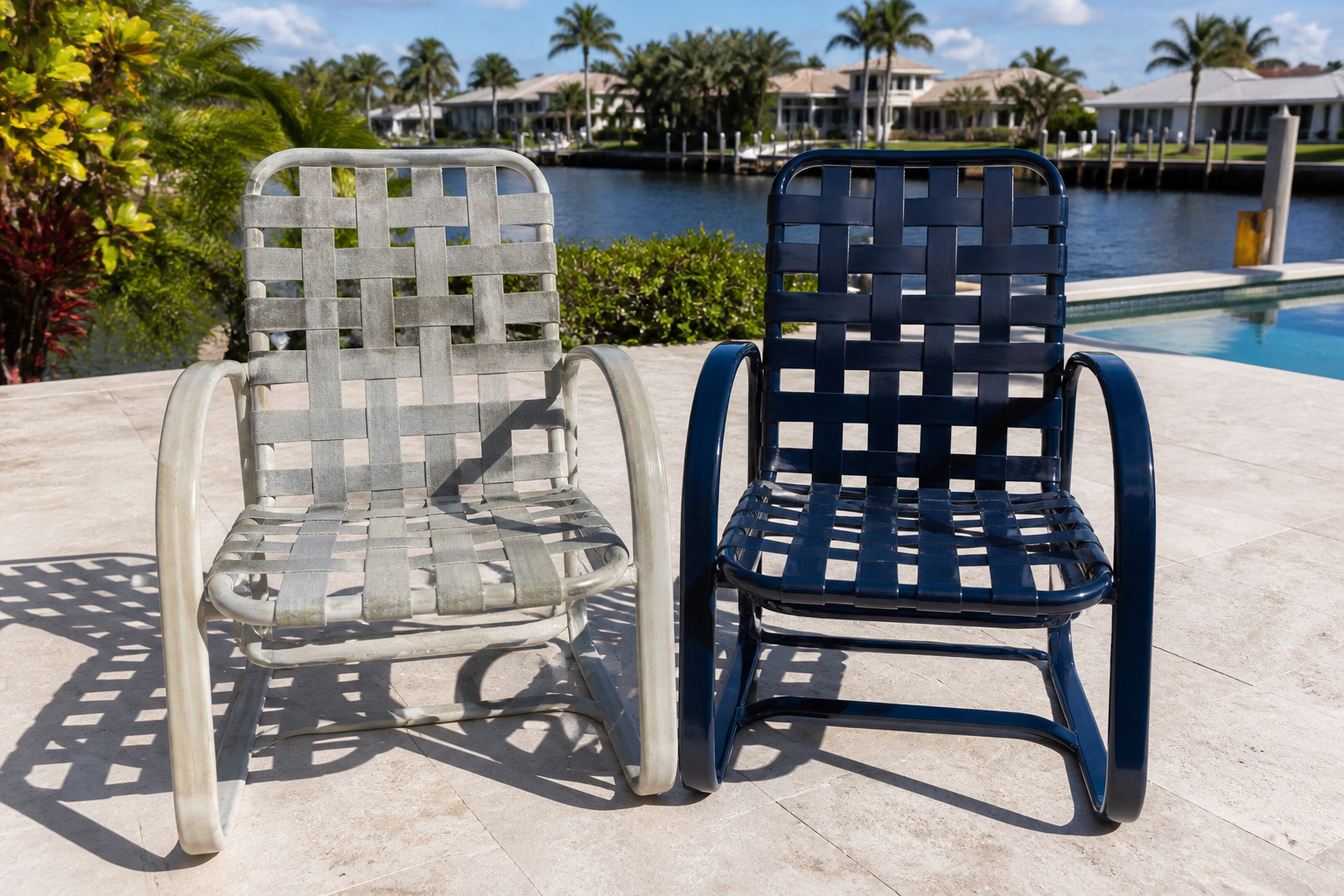 Patio furniture refinishing service